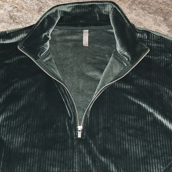 Fabletics Plush Rib Half Zip Sweatshirt 1X/XXL - Picture 8 of 10